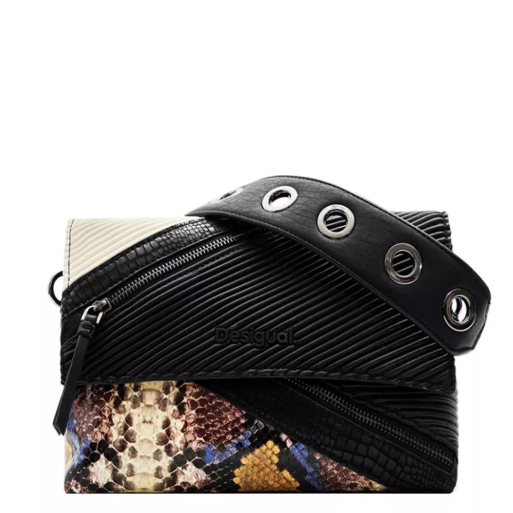 Desigual Black Crossbody Bag with Unique Design